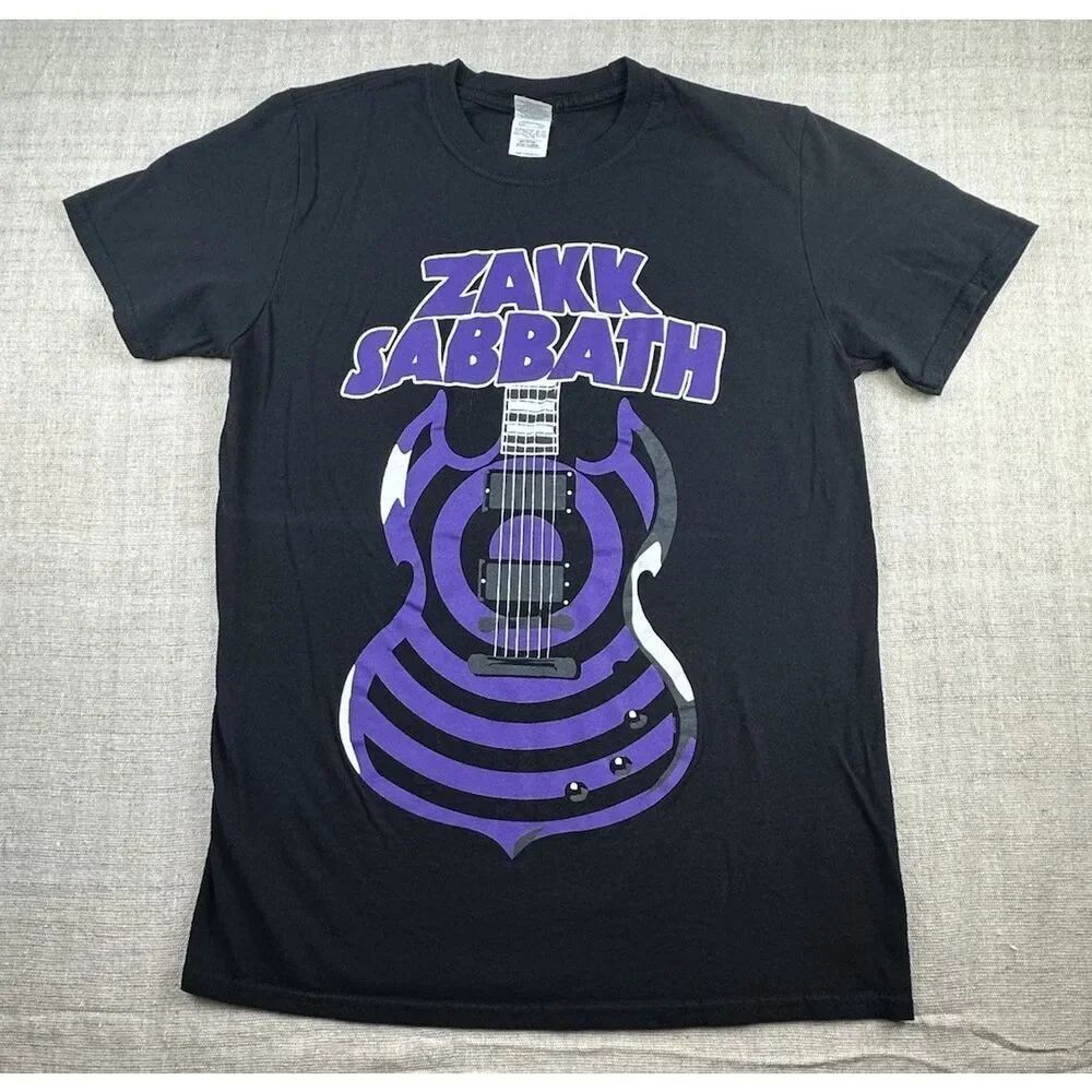 Zakk Sabbath Size Medium Official Bullseye Guitar Graphic Black T Shirt Men’s